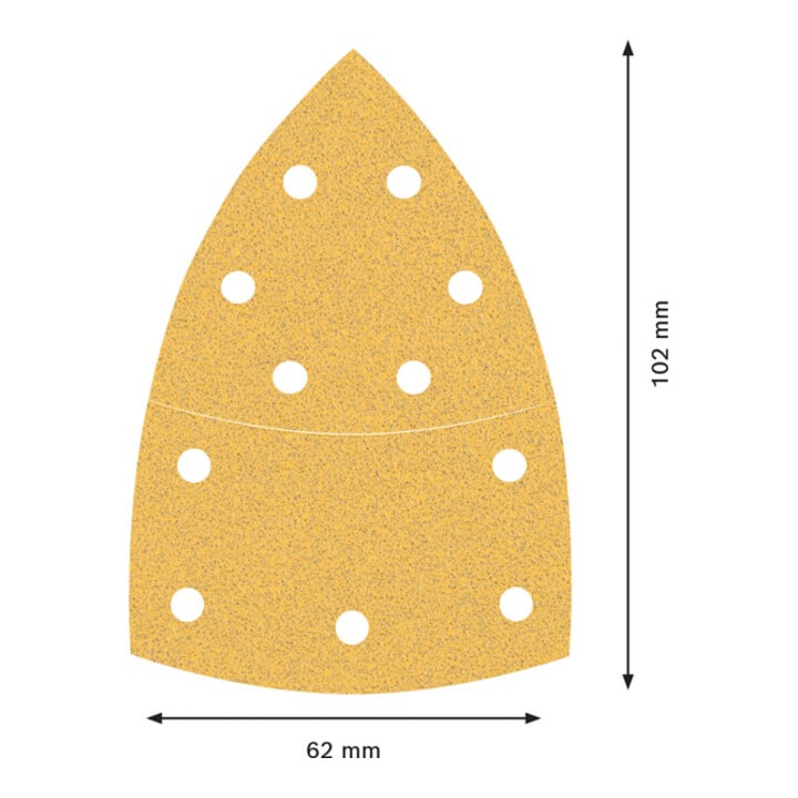 Bosch EXPERT C470 Schleifpapier, 102 x 62/93 mm, K 60