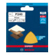 Bosch Expert C470 Schleifpapier für Deltaschleifer, 93 mm, G 240-2
