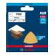 Bosch Expert C470 Schleifpapier für Deltaschleifer, 93 mm, G 60
