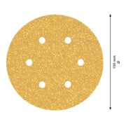Bosch Expert C470 Schleifpapier für Exzenterschleifer, 150 mm, 6 Löcher, G 40-4