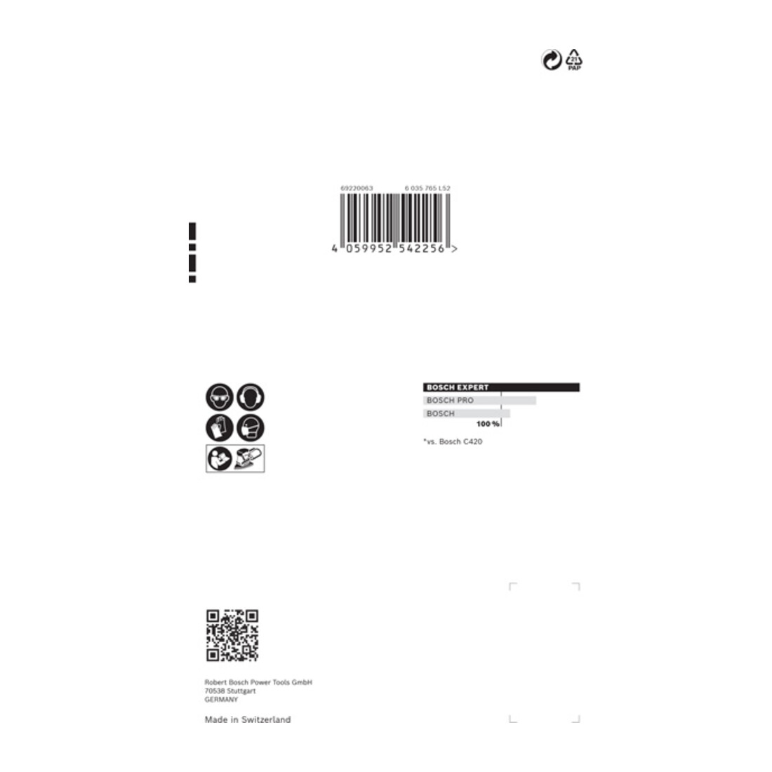 Bosch EXPERT C470 Schleifpapier für Multischleifer