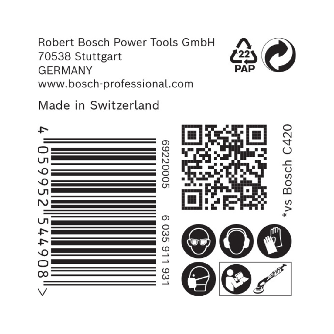 Bosch EXPERT C470 Schleifpapier mit 19 Löcher für Trockenbauschleifer 225mm G 180 25-tlg. für Trockenbauschleifer