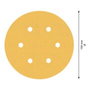 Bosch EXPERT C470 Schleifpapier mit 6 Löcher für Exzenterschleifer 150mm G 120 5-tlg. für Exzenterschleifer-4
