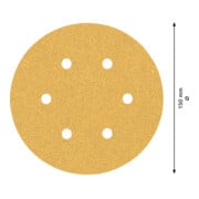 Bosch EXPERT C470 Schleifpapier mit 6 Löcher für Exzenterschleifer 150mm G 60 5-tlg. für Exzenterschleifer-4