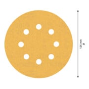 Bosch EXPERT C470 Schleifpapier mit 8 Löcher für Exzenterschleifer 125mm G 150 50-tlg. für Exzenterschleifer-4
