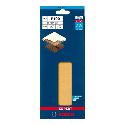 Bosch EXPERT C470 Schleifpapier für Schwingschleifer ohne Löcher