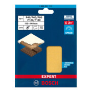 Bosch EXPERT C470 Schleifpapier-Se für Schwingschleifer 115 x 140mm G 2x40/2x60/2x80/2x120/2x180 10-tlg. für Exzenterschleifer-2