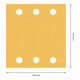 Bosch EXPERT C470 Schleifpapier-Se für Schwingschleifer 115 x 140mm G 2x40/2x60/2x80/2x120/2x180 10-tlg. für Exzenterschleifer