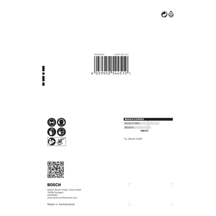 Bosch EXPERT C470 Schleifpapier-Se für Schwingschleifer 115 x 140mm G 2x40/2x60/2x80/2x120/2x180 10-tlg. für Exzenterschleifer
