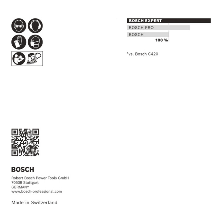 Bosch EXPERT C470 Schleifpapier-Set, 100 x 150 mm, G 60/120/180