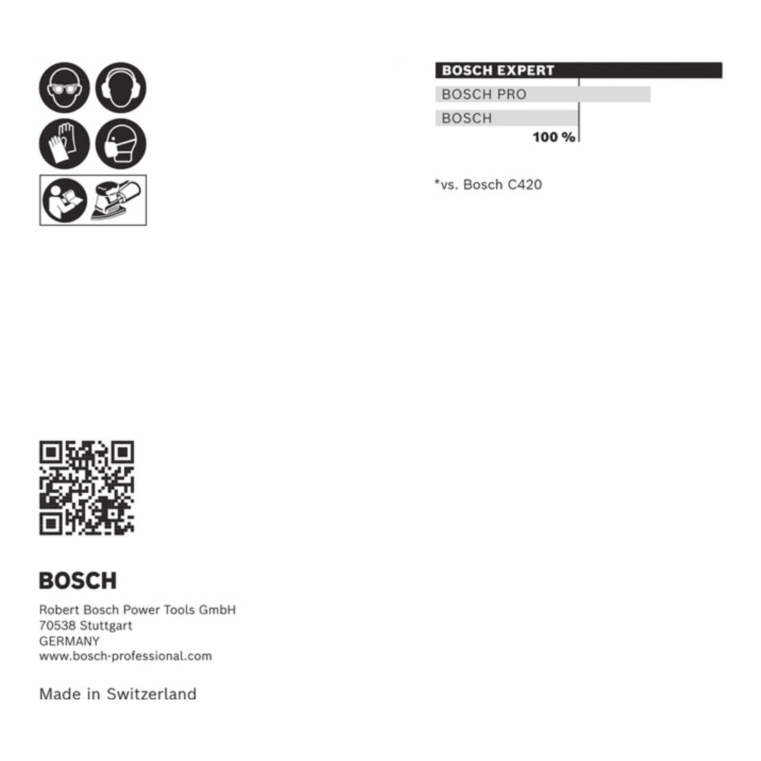 Bosch EXPERT C470 Schleifpapier-Set, 100 x 150 mm, G 60/120/180