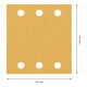 Bosch EXPERT C470 Schleifpapier-Set, 115 x 107 mm, G 60/120/180-2