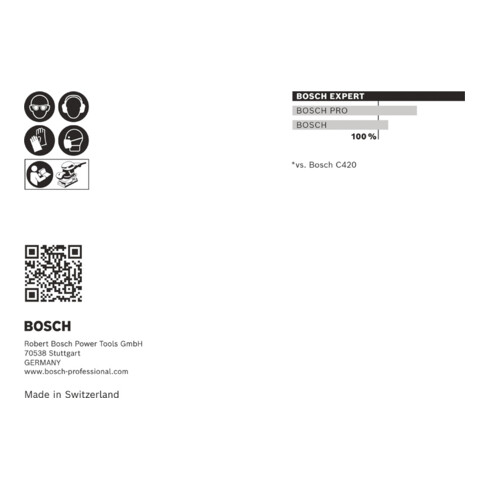 Bosch EXPERT C470 Schleifpapier-Set, 115 x 107 mm, G 60/120/180
