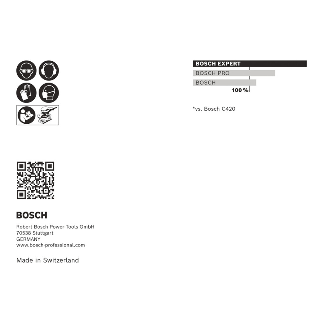 Bosch EXPERT C470 Schleifpapier-Set, 115 x 107 mm, G 60/120/180
