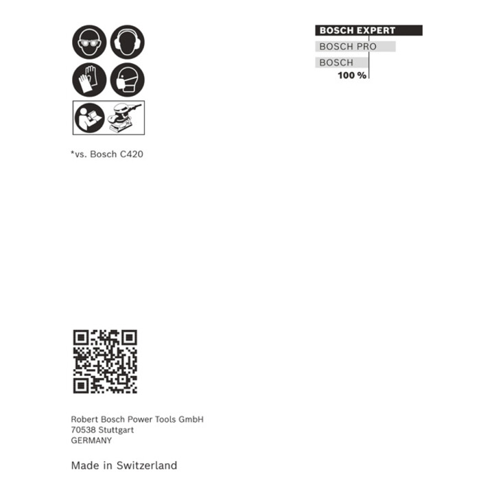 Bosch EXPERT C470 Schleifpapier-Set, 80 x 133 mm, G 60/120/180