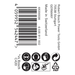 Bosch EXPERT C470 Schleifpapierrolle zum Handschleifen