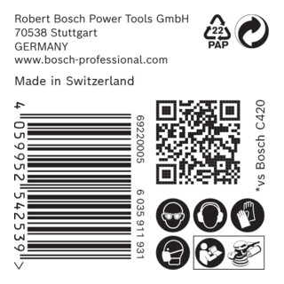 Bosch EXPERT C470 schuurpapier voor excenterschuurmachines