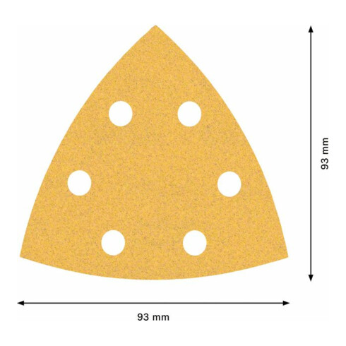 Bosch Expert C470 schuurpapier voor deltaschuurmachine, 93 mm, G 100
