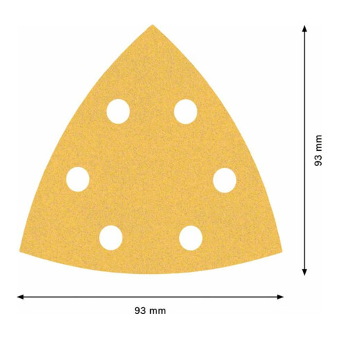 Bosch Expert C470 schuurpapier voor deltaschuurmachine, 93 mm, G 120