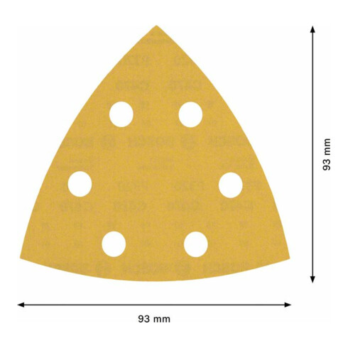 Bosch Expert C470 schuurpapier voor deltaschuurmachine, 93 mm, G 320