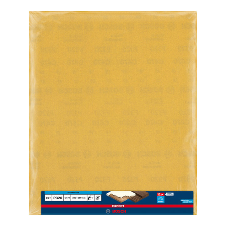 Bosch EXPERT C470 schuurpapier voor handschuren 230 x 280mm G 320 voor handschuren
