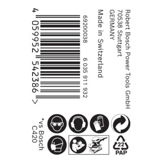 Bosch EXPERT C470 schuurpapierrol voor handschuren