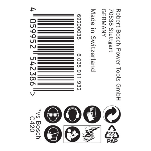 Bosch EXPERT C470 schuurpapierrol voor handschuren 115mm 5m G 180 voor handschuren