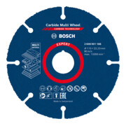 Bosch EXPERT Carbide Multi Wheel Trennscheibe 115mm 22,23mm für Winkelschleifer mit X-LOCK und mit Spannmutter