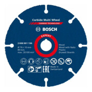 Bosch EXPERT Carbide Multi Wheel Trennscheibe 76mm 10mm für Mini-Winkelschleifer