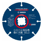 Bosch Disco da taglio EXPERT Carbide Multi Wheel X-LOCK 115mm 22,23mm, per smerigliatrici angolari con X-LOCK e dado di serraggio