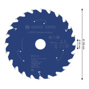 Bosch EXPERT Cirkelzaagblad hout, 136x20 mm, Z24-4