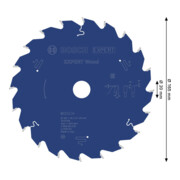 Bosch EXPERT Cirkelzaagblad hout, 165x20 mm, Z20-4