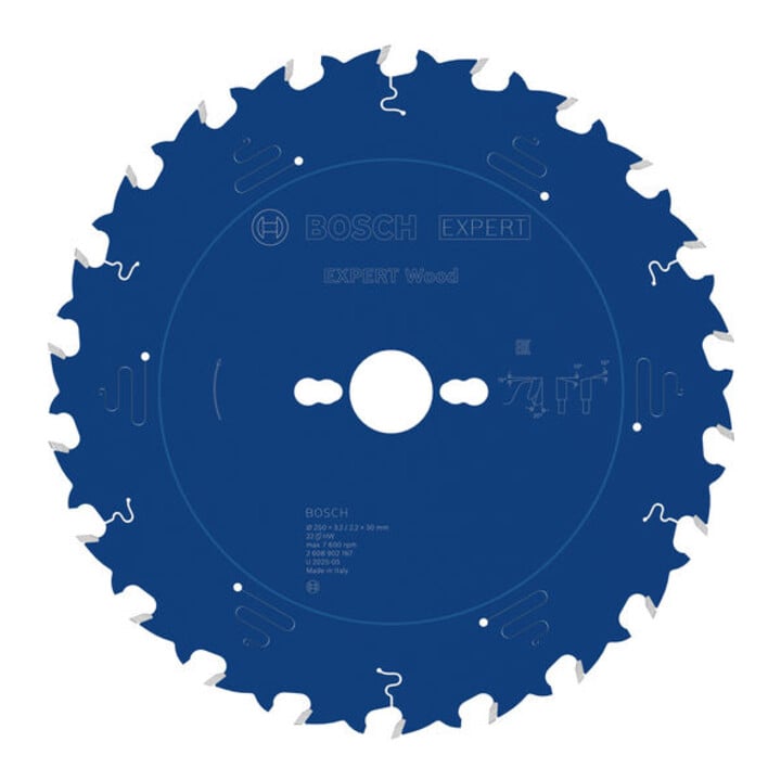 Bosch EXPERT Cirkelzaagblad hout, 250x30 mm, Z22