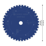 Bosch EXPERT Cirkelzaagblad hout, 254x25,4 mm, Z40-4