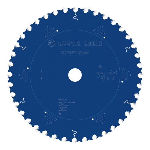 Bosch EXPERT Cirkelzaagblad hout, 254x25,4 mm, Z40