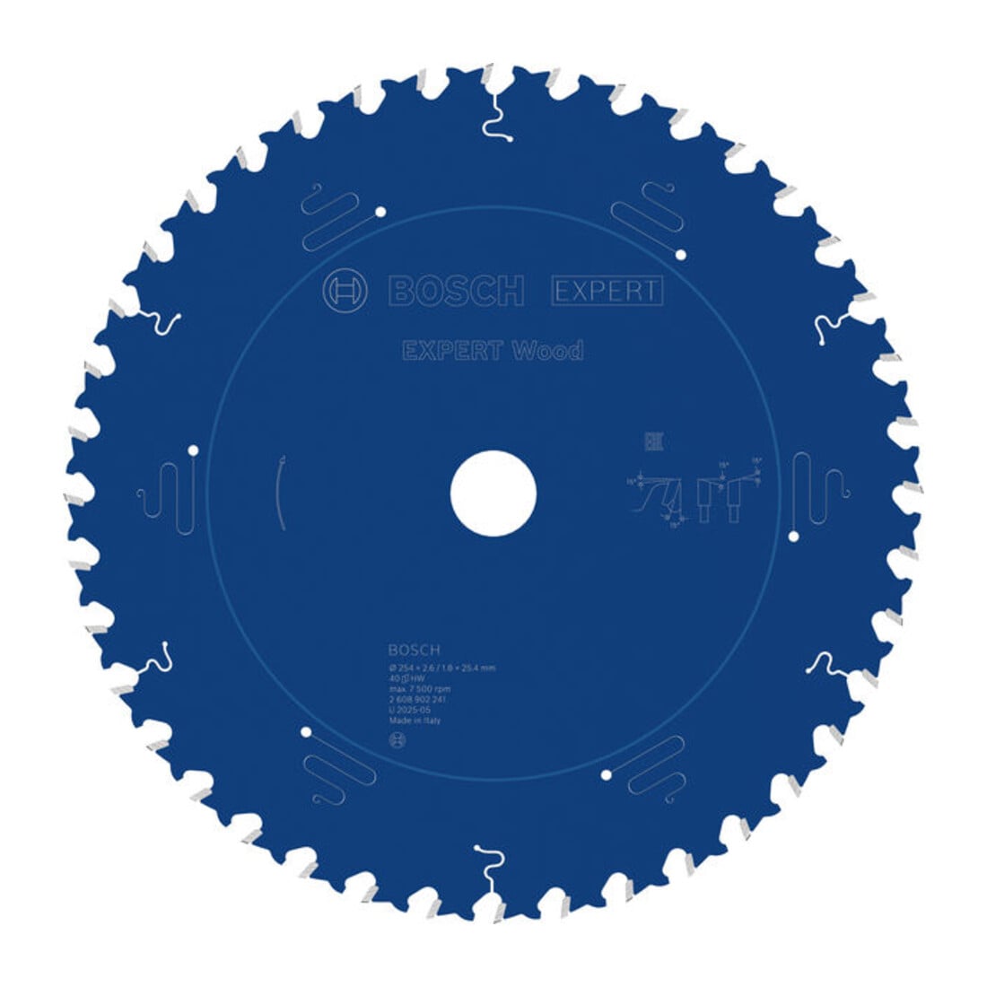 Bosch EXPERT Cirkelzaagblad hout, 254x25,4 mm, Z40