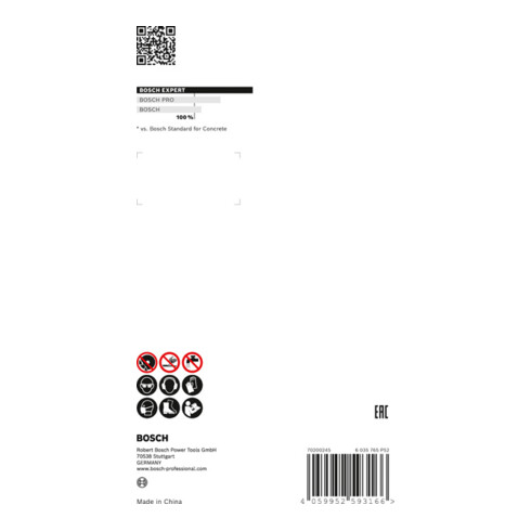 Bosch EXPERT Concrete beker schijf, 150 x 22,23 x 4,5 mm. voor betonmolen