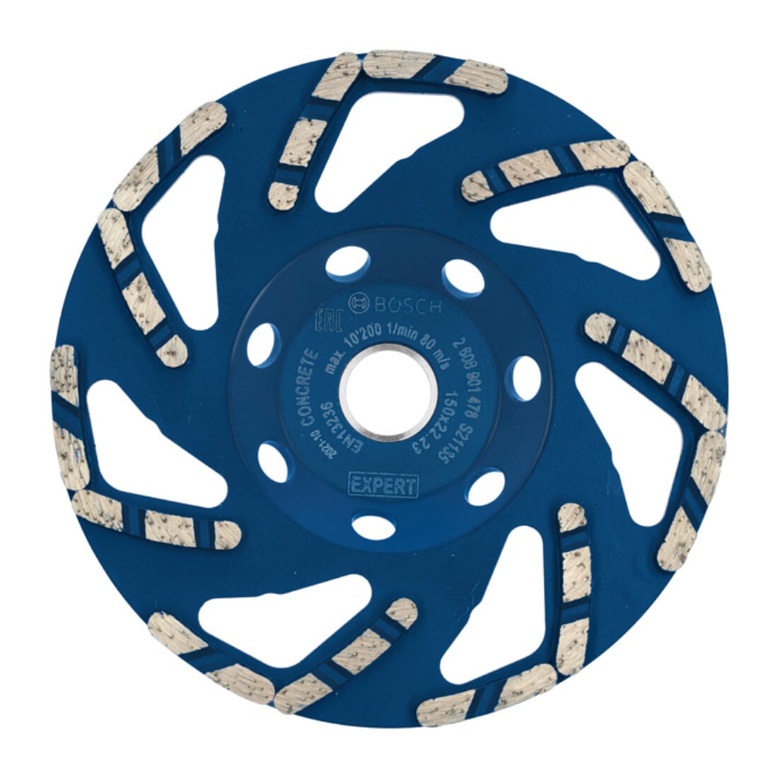 Bosch EXPERT Concrete Topfscheibe, 150 x 22,23 x 4,5 mm. Für Betonschleifer