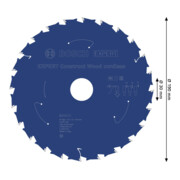 Bosch EXPERT Construct Lama per sega circolare legno, 190x1,6x30 mm, T24-4