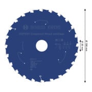 Bosch EXPERT Construct Lame de scie circulaire bois, 190x1,6x30 mm, T24-4