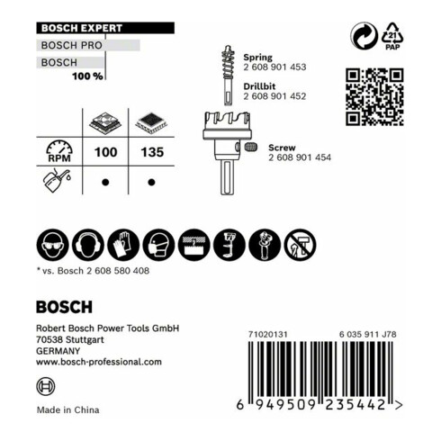 Bosch EXPERT Scie cloche pour matériaux de construction
