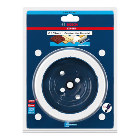 Bosch EXPERT Construction Material Lochsäge 105 x 60mm für Dreh- und Schlagbohrer