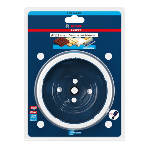 Bosch EXPERT Construction Material Lochsäge 111 x 60mm für Dreh- und Schlagbohrer