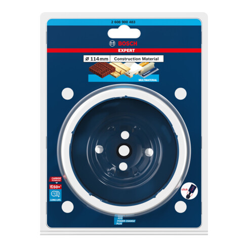 Bosch EXPERT Construction Material Lochsäge 114 x 60mm für Dreh- und Schlagbohrer