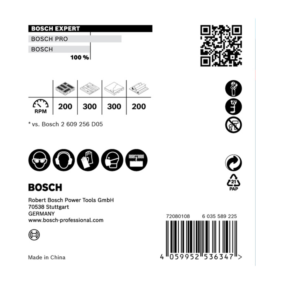 Bosch EXPERT Construction Material Lochsäge 159 x 60mm für Dreh- und Schlagbohrer