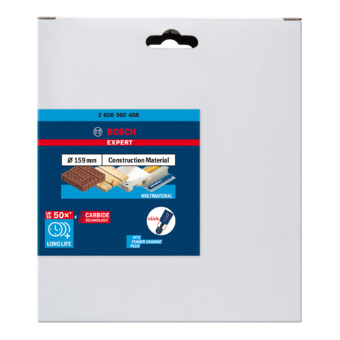 Bosch EXPERT Construction Material Lochsäge 159 x 60mm für Dreh- und Schlagbohrer