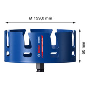 Bosch EXPERT Construction Material Lochsäge 159 x 60mm für Dreh- und Schlagbohrer-5