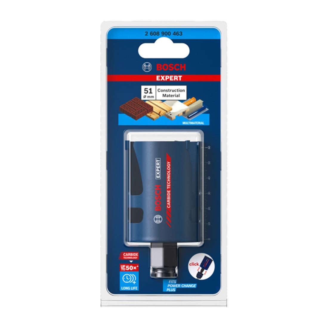 Bosch EXPERT Construction Material Lochsäge 51 x 60mm für Dreh- und Schlagbohrer