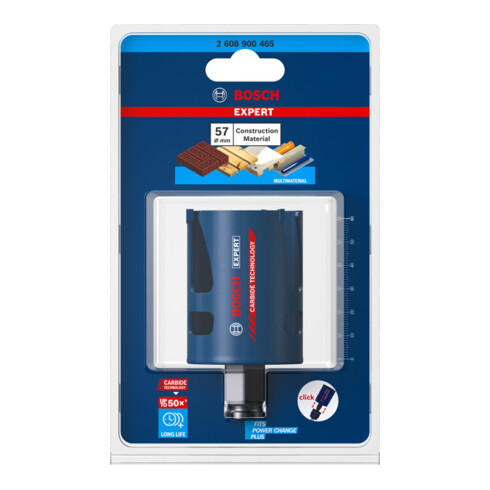 Bosch EXPERT Construction Material Lochsäge 57 x 60mm für Dreh- und Schlagbohrer