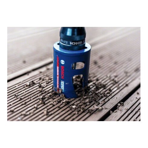 Bosch EXPERT Construction Material Lochsäge-Set 20/22/25/32/35/40/44/51/60/68/76mm 15-tlg. für Dreh- und Schlagbohrer